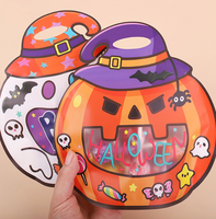 Nouveau sac à bonbons motif citrouille de dessin animé avec fenêtre, idéal pour les cadeaux de fête et les emballages de friandises