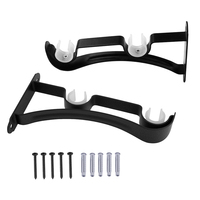 Support de rideau de style moderne, adapté aux chambres et aux salons, 28 mm, support de fixation de tringle à rideau réglable robuste