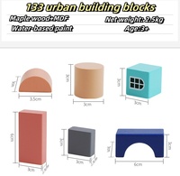 Juego de Bloques de Construcción de Madera Inteligente, Escala 1:8, Modelo DIY, Juguete Educativo para Niños