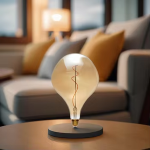 2100K oro E27 vite <span class=keywords><strong>Edison</strong></span> lampadina LED dimmerabile 4 WATT G150 G200 filamento a spirale ad alta luminanza ad alta efficienza energetica per uso magazzino - Product Image 4