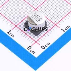 Condensador Electrolítico de Aluminio SMD 10SEV100M6.3X5.5, D6.3xL5.5mm 100uF 20% 10V 71mA-120Hz - Product Image 1