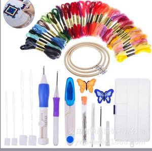 Juego <span class=keywords><strong>de</strong></span> herramientas <span class=keywords><strong>de</strong></span> bordado <span class=keywords><strong>de</strong></span> plástico <span class=keywords><strong>de</strong></span> nuevo diseño transfronterizo directo del fabricante para uso creativo <span class=keywords><strong>de</strong></span> aguja <span class=keywords><strong>de</strong></span> empuje rusa DIY - Product Image 2