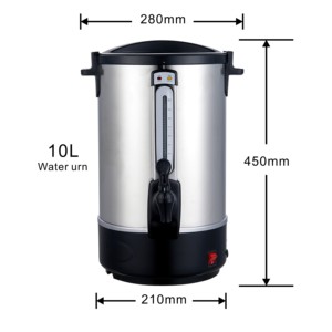 Dispensador de Agua Caliente Eléctrico de Acero Inoxidable de 12 <span class=keywords><strong>Litros</strong></span>, <span class=keywords><strong>Termo</strong></span> de Gran Capacidad para Uso Doméstico y Hotelero, Portátil - Product Image 2