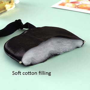 ผ้าซาตินปิดตานอนหลับแบบพรีเมี่ยมผ้าซาตินนุ่มพิเศษระบายอากาศได้ดีป้องกันแสงจากการเดินทางปิดตาหน้ากากปิดตาผ้าไหมซาตินพร้อมสายรัดยืดหยุ่น - Product Image 4