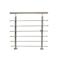 Garde-corps vertical horizontal de tige de DF pour le pont de balcon