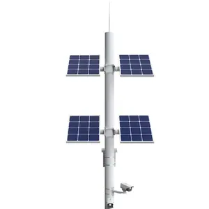 쉬운 설치 홈 보안 태양 감시 카메라 태양 광 발전 태양 CCTV 모니터 에너지 시스템