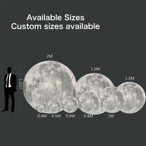 Ballons publicitaires gonflables : planètes de la Système solaire (Terre, Lune, Mars, Soleil, Jupiter, Vénus, Saturne, Uranus, Neptune) avec LED - Product Image 3