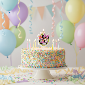 Vela de Cumpleaños de Minnie Mouse de 7.5 cm, Decoración para Fiestas, Adorno para Pastel - Product Image 3