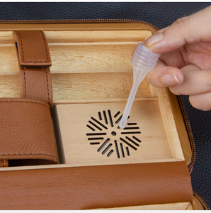 High Quality Modern Safe Leather <b>Cigar</b> Holder Travel <b>Case</b> Wood <b>Cigar</b> <b>Humidor</b> Lighter Custom <b>Humidor</b> <b>Cigar</b> Holder - Product Image 6