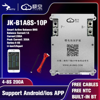JIKONG Smart BMS JK-B1A8S10P 100A 8S 24V Active Balance 1A Sistem Manajemen Baterai LiFePO4 Li-ion PCBA