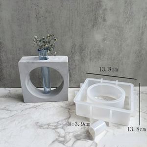 Wholesale Custom Gift Decoration 3D Resin Epoxy Injection Molding Mould Concrete Vase Silicone Mold for Handmade Concrete Making - Product Image 5