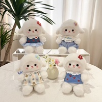 Boneka Angela Lucu Baru Musim Panas Bahan Poliester PP Katun Plushie Penghibur Bib Kartun Putri Domba Hadiah Boneka Plushie Kustomisasi