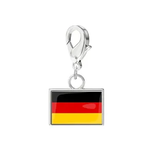 Breloques drapeaux nationaux 10*6.6mm pour la fabrication <span class=keywords><strong>de</strong></span> bijoux, bracelets DIY, bijoux <span class=keywords><strong>de</strong></span> mode en acier inoxydable, pour immortaliser vos souvenirs <span class=keywords><strong>de</strong></span> voyage - Product Image 6