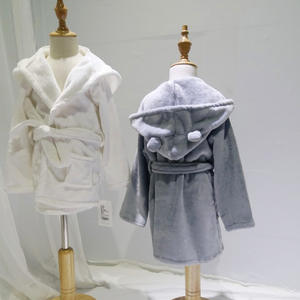 Elephant Girls /Boys Wholesale Kids Baby Heated <b>Hooded</b> Cotton <b>Bathrobe</b> - Product Image 2