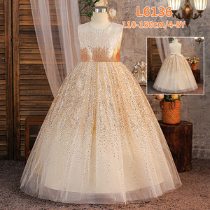 MQATZ Vestito <span class=keywords><strong>da</strong></span> Principessa Soffice con Motivo a Cuori per <span class=keywords><strong>Bambina</strong></span>, Abito Formale con Maniche a Palloncino, Vestito Bianco <span class=keywords><strong>da</strong></span> Festa per Bambine L6136 - Product Image 5