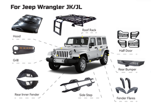Plateforme de toit en aluminium 2018-2025 pour Jeep Wrangler JL JLU 4 portes, porte-bagages de toit tout-terrain pour toit rigide - Product Image 3