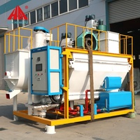 Unité de traitement automatique de poudre AT-3A avec contrôle PLC, broyage, mélange, injection d'huile, machine de production d'aliments intégrée