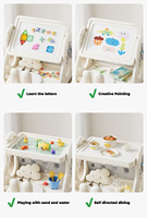 Table de construction pliante multifonctionnelle en plastique pour enfants pour l'étude éducative et le jeu de peinture