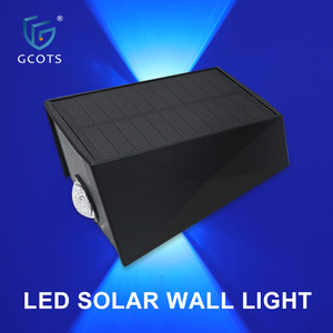 Lámpara de Pared Exterior Impermeable GCOTS, Lámpara de Pared LED Solar Luminosa para Jardín, Valla, Pared Exterior - Product Image 4