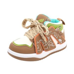 รองเท้ากีฬาเด็กชายและเด็กหญิง อบอุ่น เป็นมิตรกับสิ่งแวดล้อม พื้นรองเท้านุ่มกันลื่น ระบายอากาศได้ดี พื้นรองเท้าด้านนอกทำจากยาง - Product Image 1