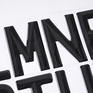 Placa acrílica delantera y trasera fibra de carbono 4D letra acrílica 3D 4D letra amarilla placa de matrícula de coche europea - Product Image 6