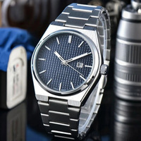 Montre de luxe pour hommes d'affaires, mode en or, mouvement à quartz, boîtier en acier inoxydable, cadran en verre avec pointeur