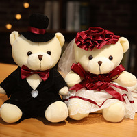Ours en peluche, robe de mariage, nounours en peluche, personnalisé, de Couple, jouet pour le marié et la mariée