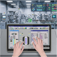 Panel PC Industrial Todo en Uno con Pantalla Táctil de 13.3 Pulgadas, Panel LCD, Montaje en Pared, Windows Linux, CPU I5
