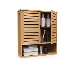 Lz מודל c מודרני ידידותי לסביבה במבוק mdf mdf mdf רב תכליתיים חדר אמבטיה ארון אחסון רהיטים 3 מדפים פשוט - Product Image 1