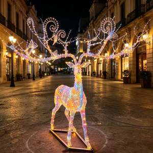 Luz LED 3D Gigante para Exteriores con Motivo de Pareja de Cisnes, Decoración Romántica Comercial para Parques, Bodas y Eventos - Product Image 3