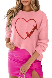 OEM&amp;ODM Ladies Pulloer <strong>Knit</strong> <strong>Sweater</strong> Women Fall <strong>White</strong> Embroidery Letter Merry &amp; Bright Round Neck Casual <strong>Sweater</strong> - Product Image 3