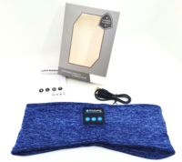 Écouteurs sans fil avec indicateur LED, étanches IPX-1, en coton – Idéaux pour le sommeil, le sport et le yoga