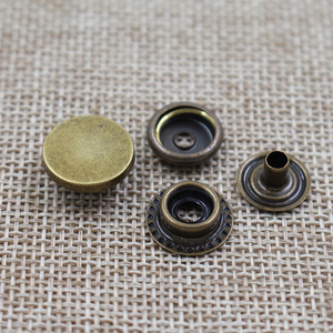 Manufacturer Custom High Quality Gold Color Flat Zinc Alloy Metal Four Part <strong>Snap</strong> <strong>Button</strong> for Coat - Product Image 4