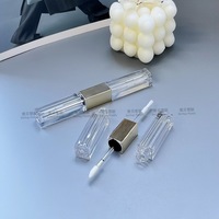 Emballage cosmétique en ABS moulé par injection pour gloss à lèvres double embout carré personnalisé, vente en gros