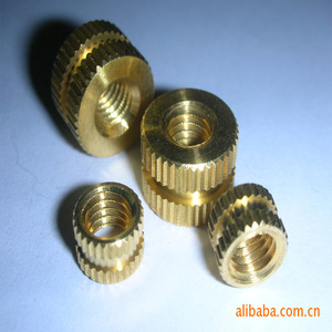 Metal Knurled <b>Nuts</b> M4 M24 Metric Threaded Round Head Natural Finish For Mechanical Assembly - Product Image 1