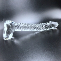 Kristallklares Glas Analdildo Anapplug G-Punkt Stimulation Weibliche Masturbation Sexspielzeug für Erwachsene Mann Frau Lesbe
