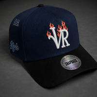 Gorra Snapback Deportiva de Pana Bordada con Leopardo VR para Hombre y Mujer, Visera Plana Marrón, Estilo Urbano, Parche de Personaje de Anime, Gorras Nuevas Personalizadas