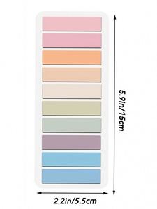 18Packs 3600 Sheets Transparent Sticky Notes Self-Adhesive <b>BookMarker</b> Annotation Reading Book Clear Tab Kawaii Cute Stationery - Product Image 4