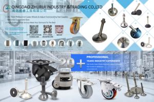Qingdao Zhurui High Load Schwarz Höhen verstellbarer Fuß Industrielle Nivel lier rollen Hochleistungs-Lenkräder 40F 60F 80F 100F 120F - Product Image 6