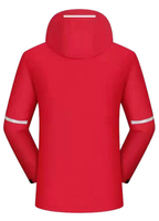 Veste coupe-vent imperméable réversible pour hommes, support de veste coupe-vent à fermeture éclair pour les activités de plein air d'hiver enduites