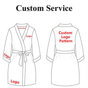 Accappatoi Kimono Bianchi di Lusso per Hotel, Abbigliamento Femminile Personalizzato, Pigiami da <span class=keywords><strong>Donna</strong></span> Taglie Forti, <span class=keywords><strong>Accappatoio</strong></span> in Spugna 100% Cotone - Product Image 2