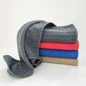 Microfiber Car Cleaning <b>Towel</b> 40x40cm 350Gsm <b>Waffle</b> Texture Absorbent For Vehicle Washing - Product Image 3