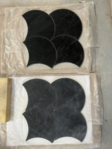 Mosaico de Mármol Natural Crema <span class=keywords><strong>Bello</strong></span>, Mosaico de Piedra Caliza Blanca para Baño, Cocina, Paredes y Pisos - Product Image 3