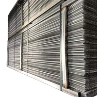 Grillage métallique en aluminium robuste à nervures, haute résistance, anti-fissuration, antirouille, pour renforcement de plâtre mural et construction