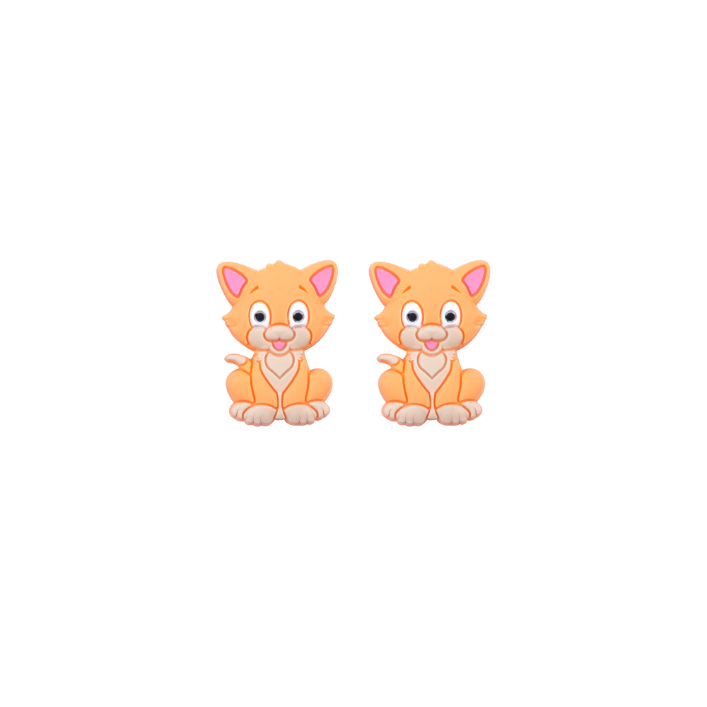 Cat Focal bead Orange SA40