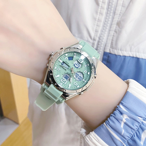 Reloj Digital Multifuncional Luminoso Deportivo y Moderno con Caja de Acero Inoxidable y Batería de Larga Duración para Mujeres Jóvenes y Chicas - Product Image 3