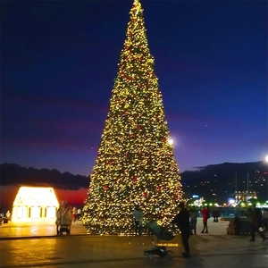 Xmas Arboles <span class=keywords><strong>De</strong></span> Navidad Outdoor 20ft 30ft Extra Large Artificiel Pvc LED Géant Arbre <span class=keywords><strong>De</strong></span> Noël Pré-éclairé - Product Image 5