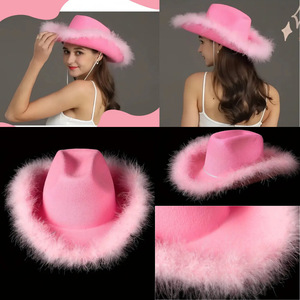 Conjunto de Sombrero de Mezclilla Rosa para Niño, para el Día de San Valentín, Año Nuevo Chino, Serie Rosa - Product Image 2