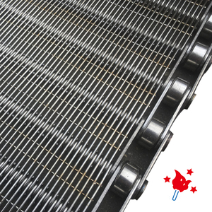 Rejilla de descarga de alambre de acero inoxidable de alta calidad, máquina de cinta transportadora, malla de eslabones de cadena, tejido liso, rejilla de descarga de plástico soldada para - Product Image 3