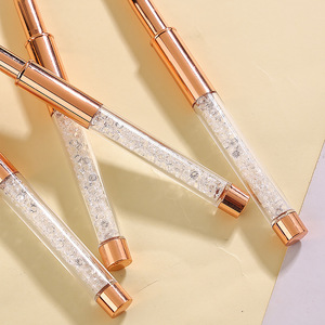 Ensemble de 14 pinceaux à ongles en nylon avec étui, pinceaux durables pour la peinture au gel, pour le nail art en salon - Product Image 3